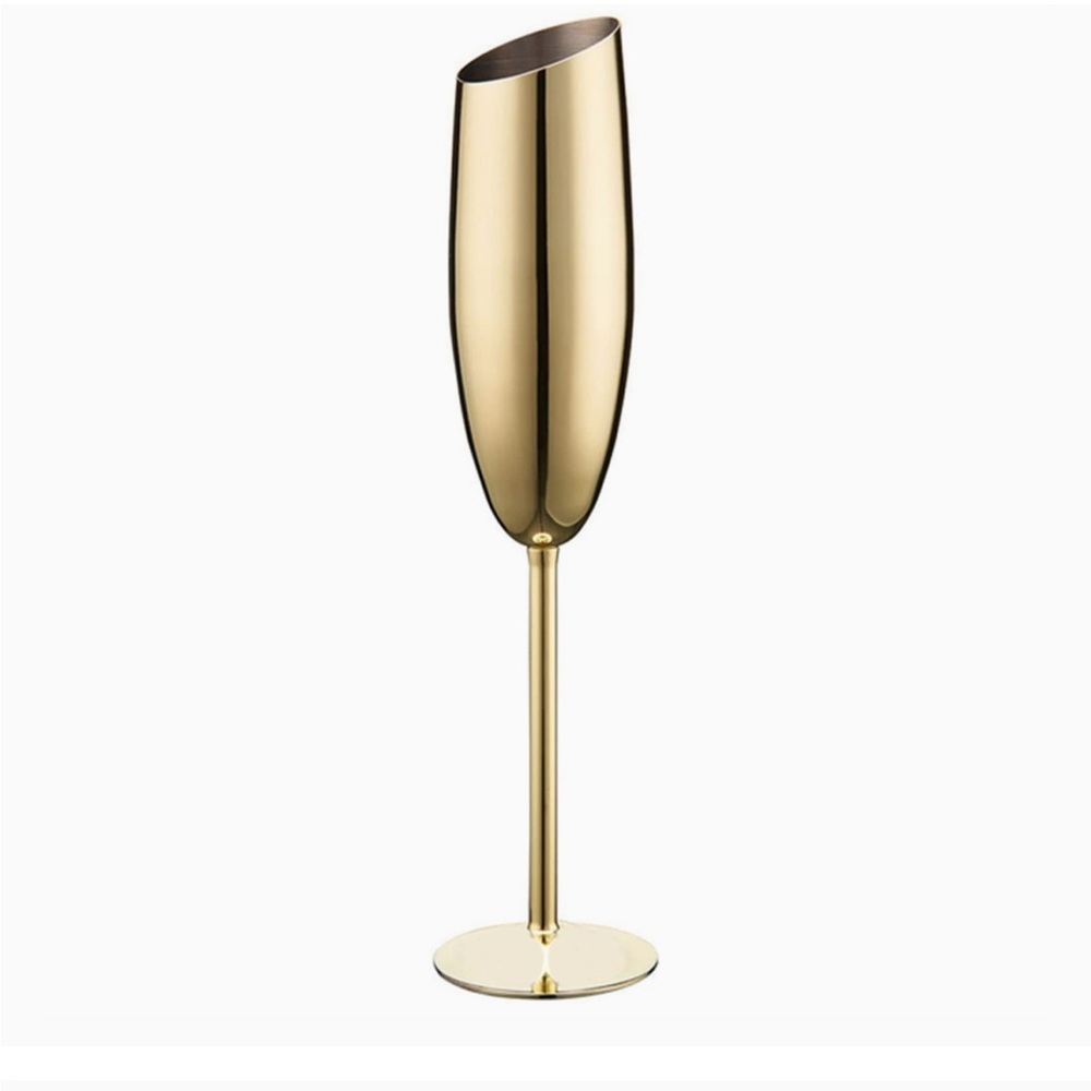 Elegant Gold Champagne Flute/stainless steel